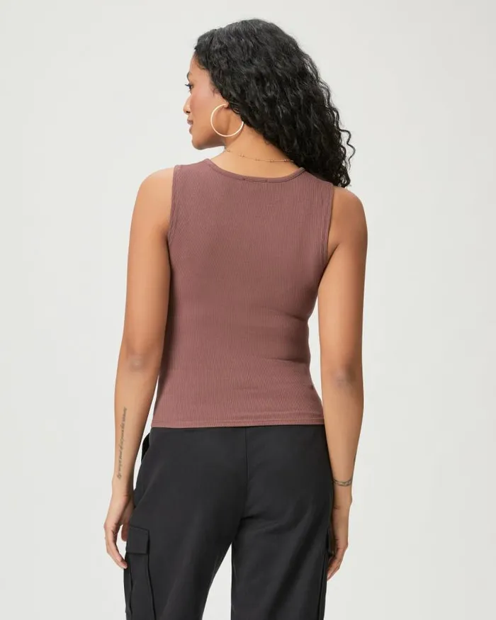 Tees and Tanks Women PAIGE Sidonia Tank 8211 Warm Mocha Tees and Tanks Women PAIGE Sidonia Tank 8211 Warm Mocha