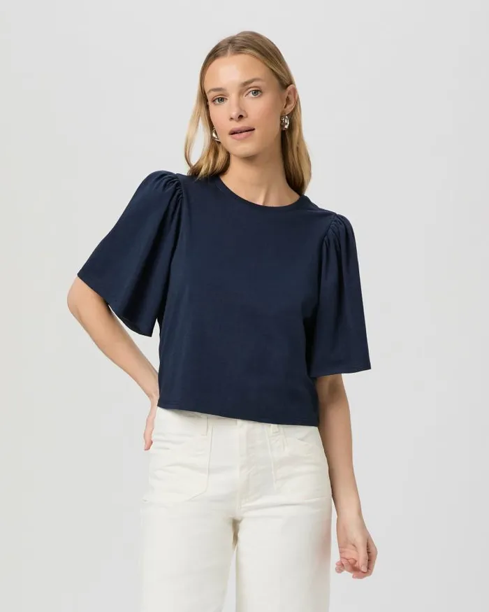 Tees and Tanks Women PAIGE Sigrid Tee 8211 Dark Ink Blue