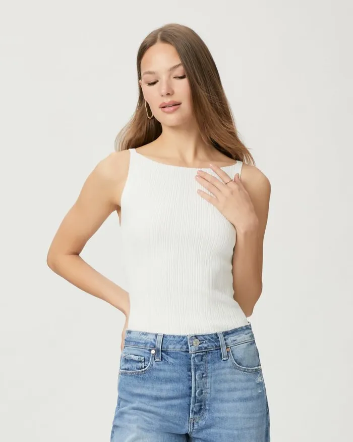 Tees and Tanks Women PAIGE Yuelia Tank 8211 White