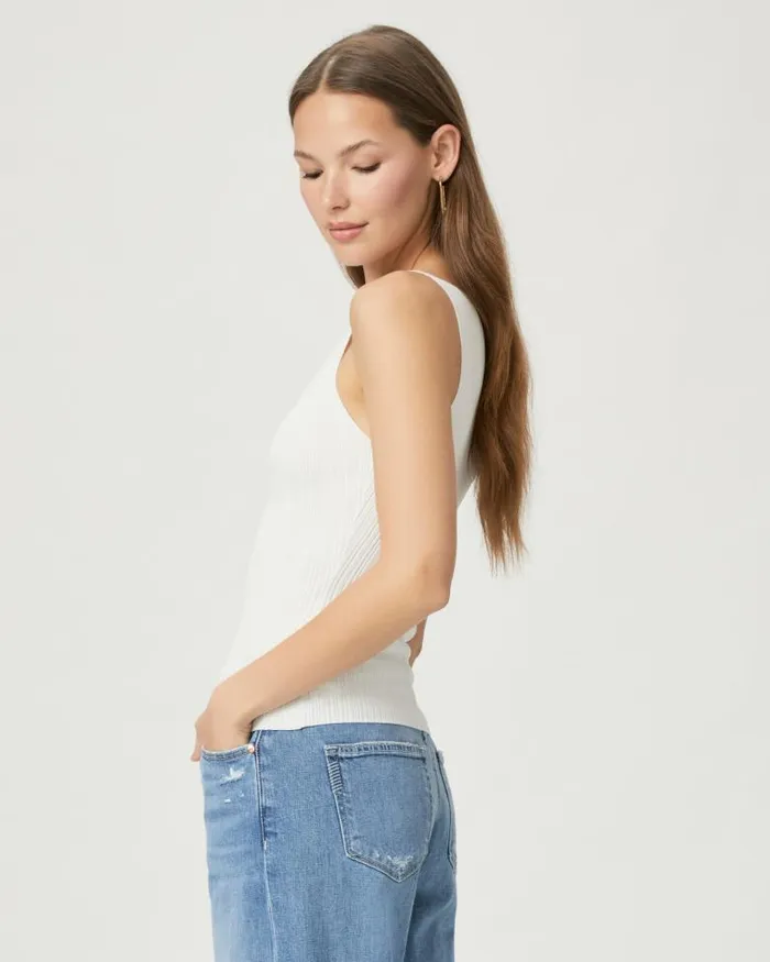 Tees and Tanks Women PAIGE Yuelia Tank 8211 White Tees and Tanks Women PAIGE Yuelia Tank 8211 White