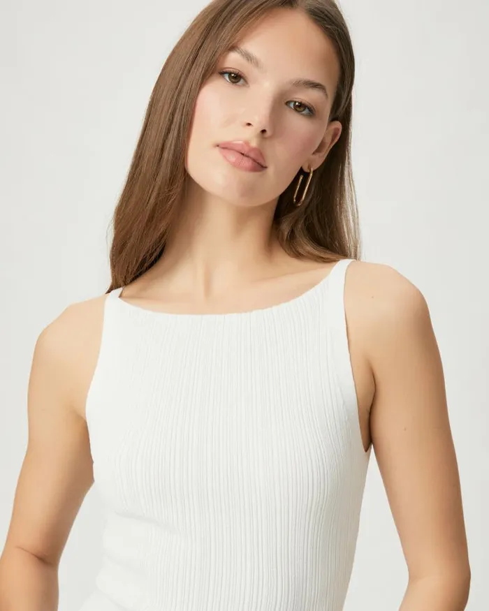 Tees and Tanks Women PAIGE Yuelia Tank 8211 White Tees and Tanks Women PAIGE Yuelia Tank 8211 White