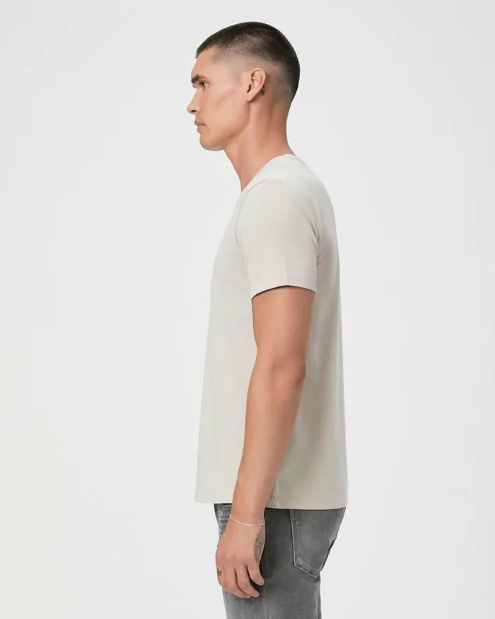 Tees Men PAIGE Cash Crew Tee 8211 Fresh Oyster Tees Men PAIGE Cash Crew Tee 8211 Fresh Oyster