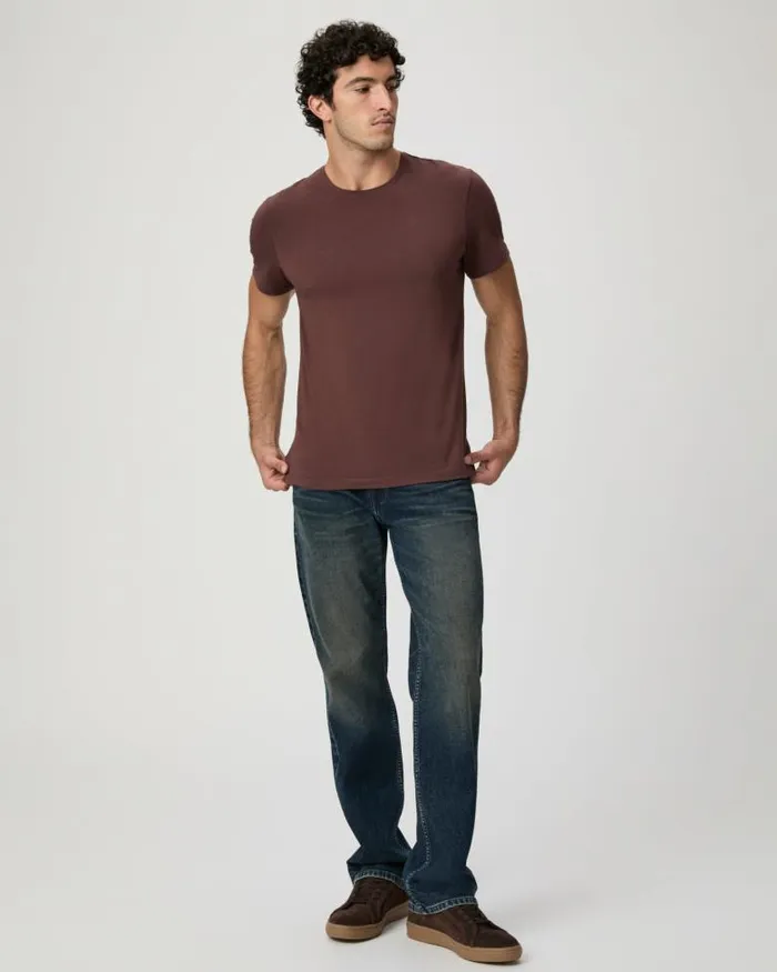 Tees Men PAIGE Cash Crew Tee 8211 Midnight Bordeaux Tees Men PAIGE Cash Crew Tee 8211 Midnight Bordeaux