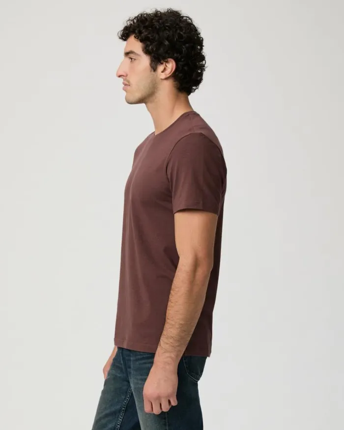 Tees Men PAIGE Cash Crew Tee 8211 Midnight Bordeaux Tees Men PAIGE Cash Crew Tee 8211 Midnight Bordeaux