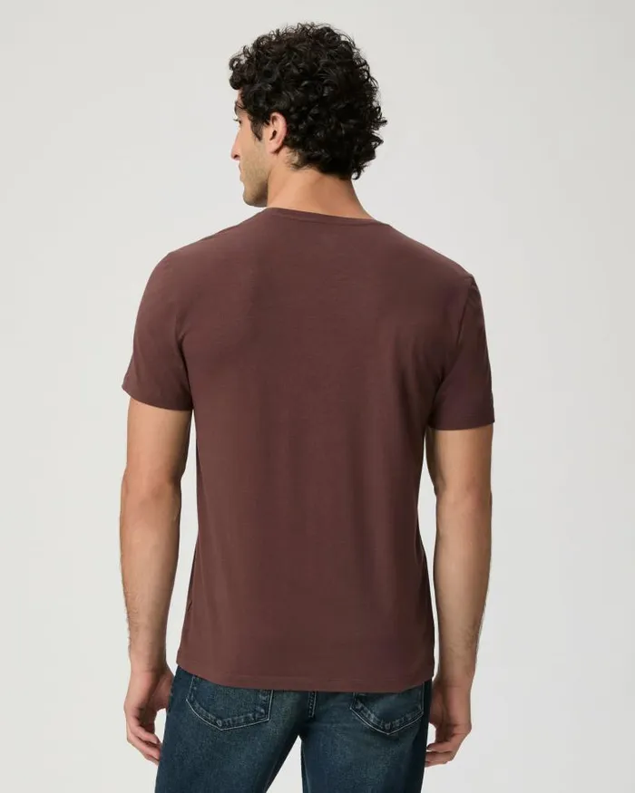 Tees Men PAIGE Cash Crew Tee 8211 Midnight Bordeaux Tees Men PAIGE Cash Crew Tee 8211 Midnight Bordeaux