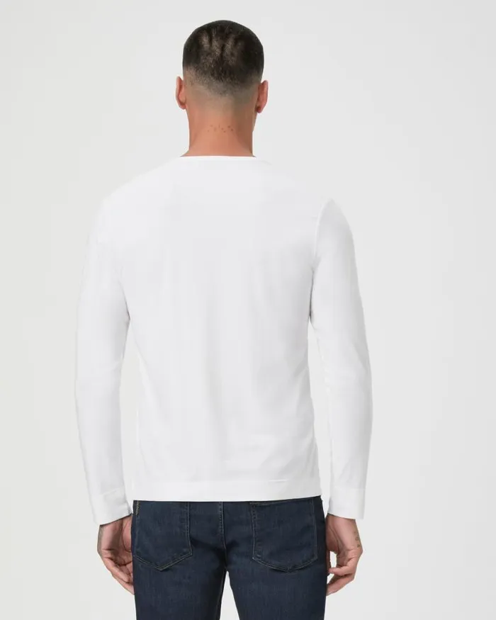 Tees Men PAIGE Garrett Henley Tee 8211 Fresh White Tees Men PAIGE Garrett Henley Tee 8211 Fresh White
