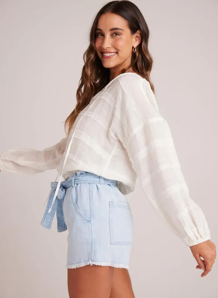 Tie Up Pullover Top 8211 White Women Bella Dahl Long Sleeve Tie Up Pullover Top 8211 White Women Bella Dahl Long Sleeve