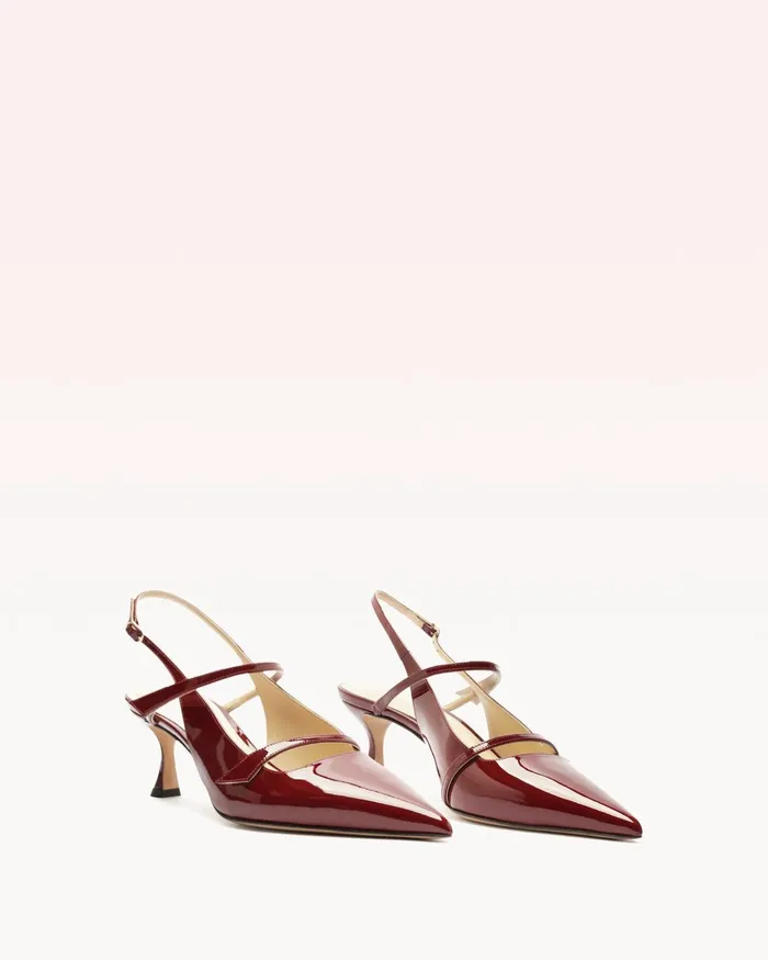 Tita 60 Slingback Cherry Lacquer Alexandre Birman Slingback Pumps Cherry Lacquer Women Alexandre Birman Pumps