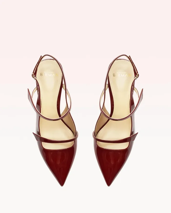 Tita 60 Slingback Cherry Lacquer Alexandre Birman Slingback Pumps Cherry Lacquer Women Alexandre Birman Pumps