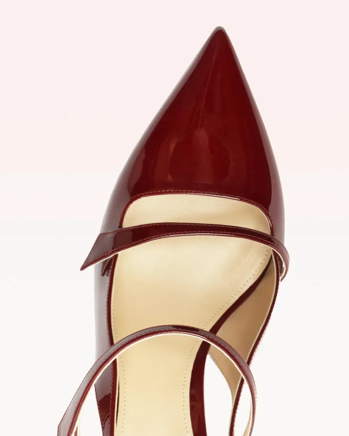Tita 60 Slingback Cherry Lacquer Alexandre Birman Slingback Pumps Cherry Lacquer Women Alexandre Birman Pumps