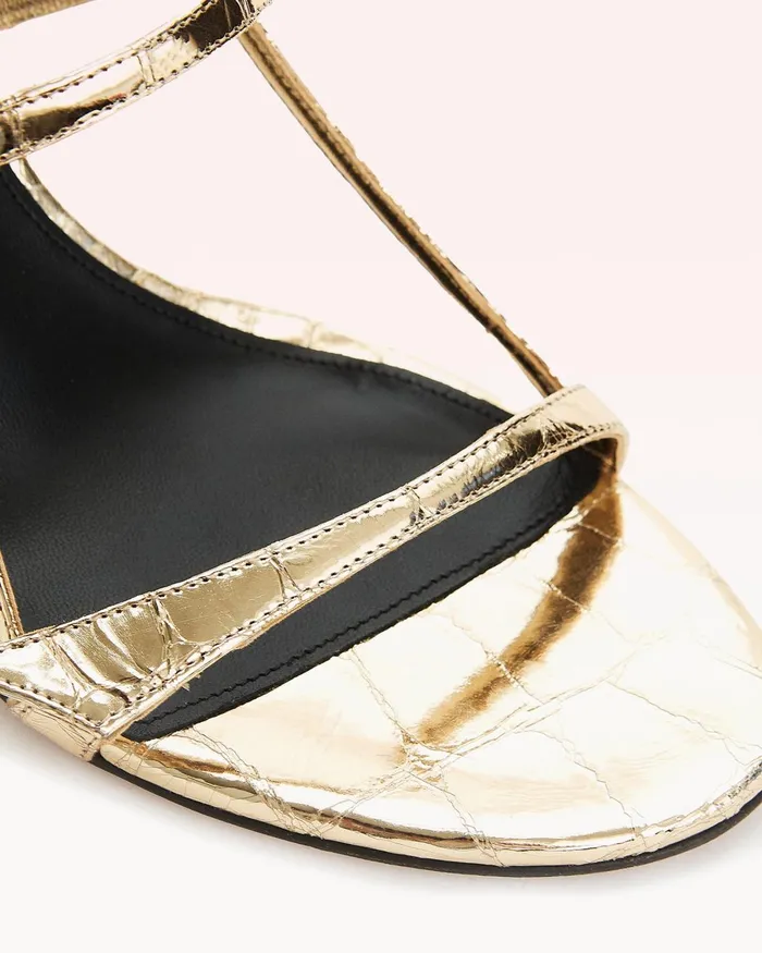 Tita Cage 85 Light Gold Women Alexandre Birman Sandals