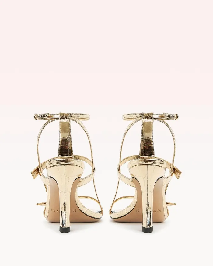 Tita Cage 85 Light Gold Women Alexandre Birman Sandals