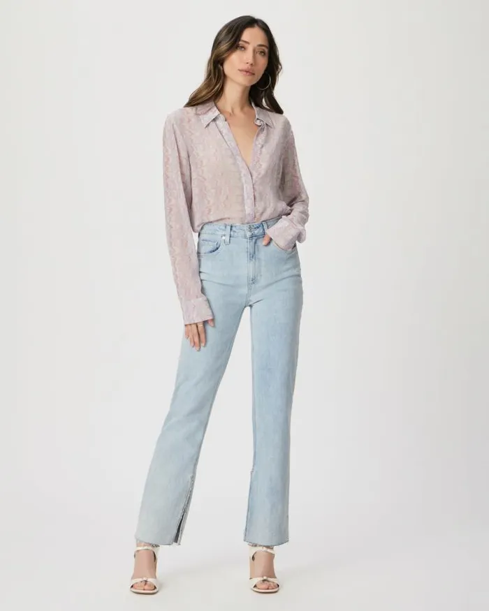Tops and Blouses Women PAIGE Exclusive Candice Shirt 8211 Pastel Multi Silk Tops and Blouses Women PAIGE Exclusive Candice Shirt 8211 Pastel Multi Silk