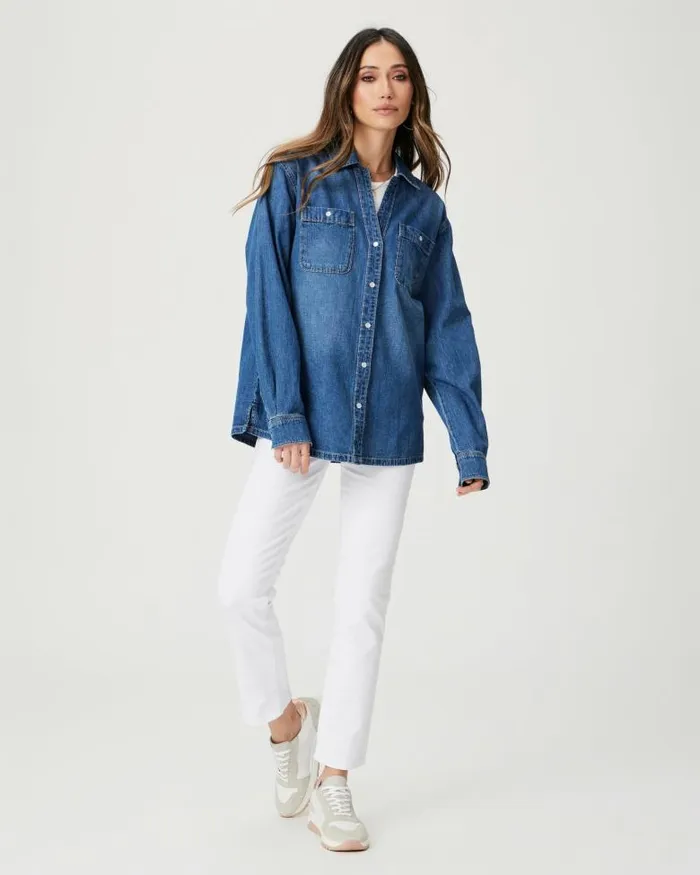 Tops and Blouses Women PAIGE Georgie Denim Shirt 8211 Heston Tops and Blouses Women PAIGE Georgie Denim Shirt 8211 Heston