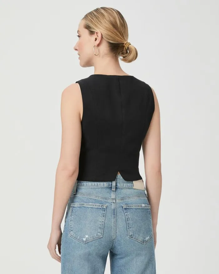 Tops and Blouses Women PAIGE Iris Vest 8211 Black Tops and Blouses Women PAIGE Iris Vest 8211 Black