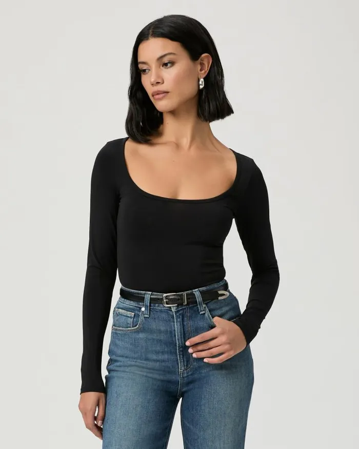 Tops and Blouses Women PAIGE Josephina Top 8211 Black