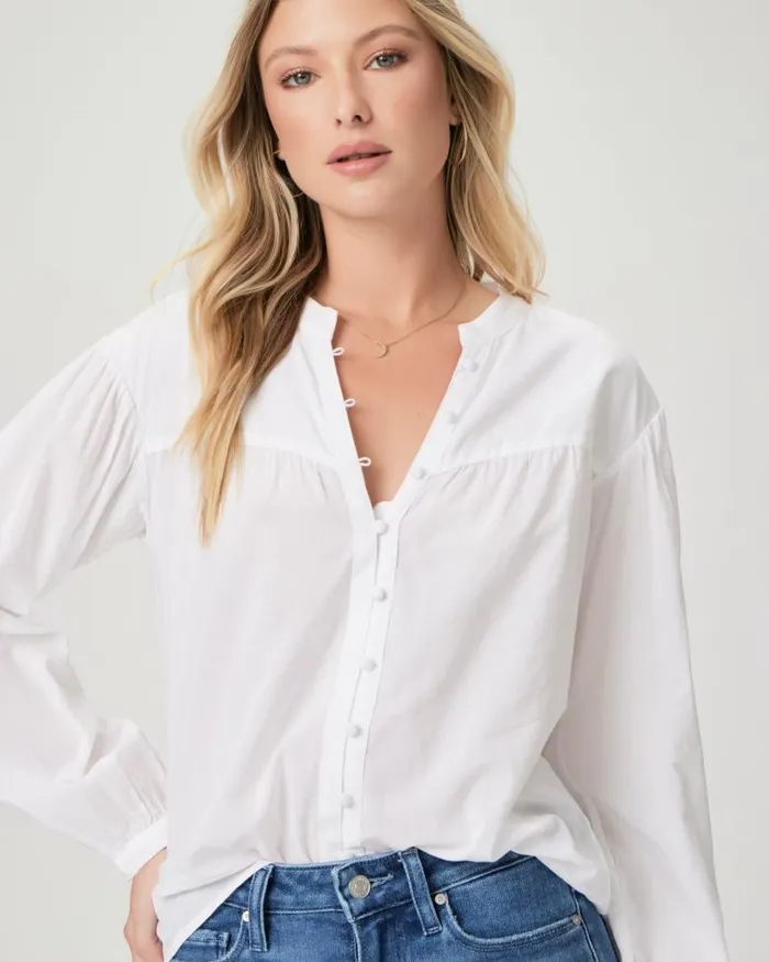 Tops and Blouses Women PAIGE Marline Shirt 8211 White