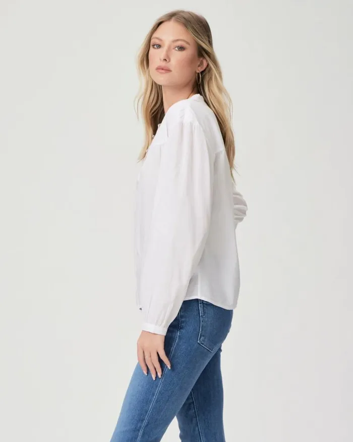 Tops and Blouses Women PAIGE Marline Shirt 8211 White Tops and Blouses Women PAIGE Marline Shirt 8211 White