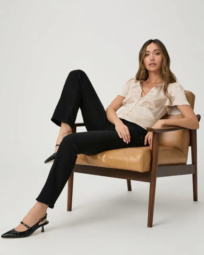 Tops and Blouses Women PAIGE Miso Top 8211 TravertineBlack Silk Tops and Blouses Women PAIGE Miso Top 8211 TravertineBlack Silk