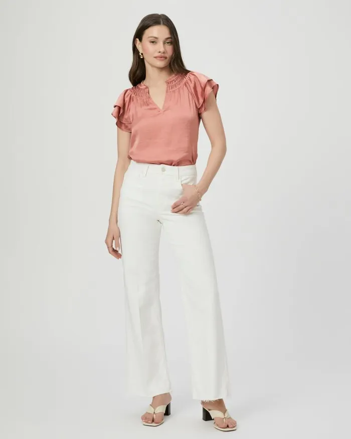 Tops and Blouses Women PAIGE Moriah Top 8211 Pink Terracotta Tops and Blouses Women PAIGE Moriah Top 8211 Pink Terracotta