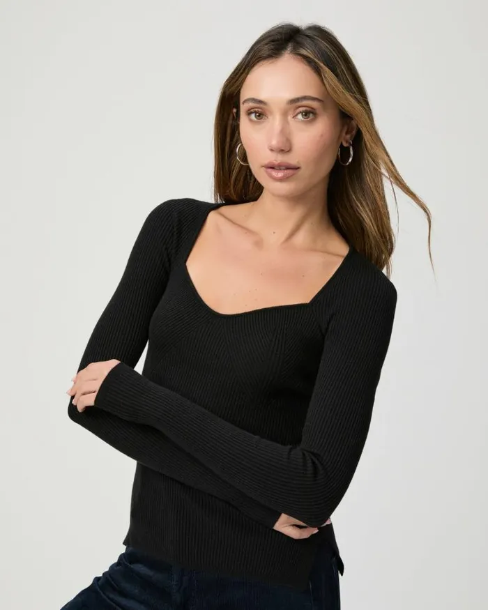 Tops and Blouses Women PAIGE Parvati Top 8211 Black