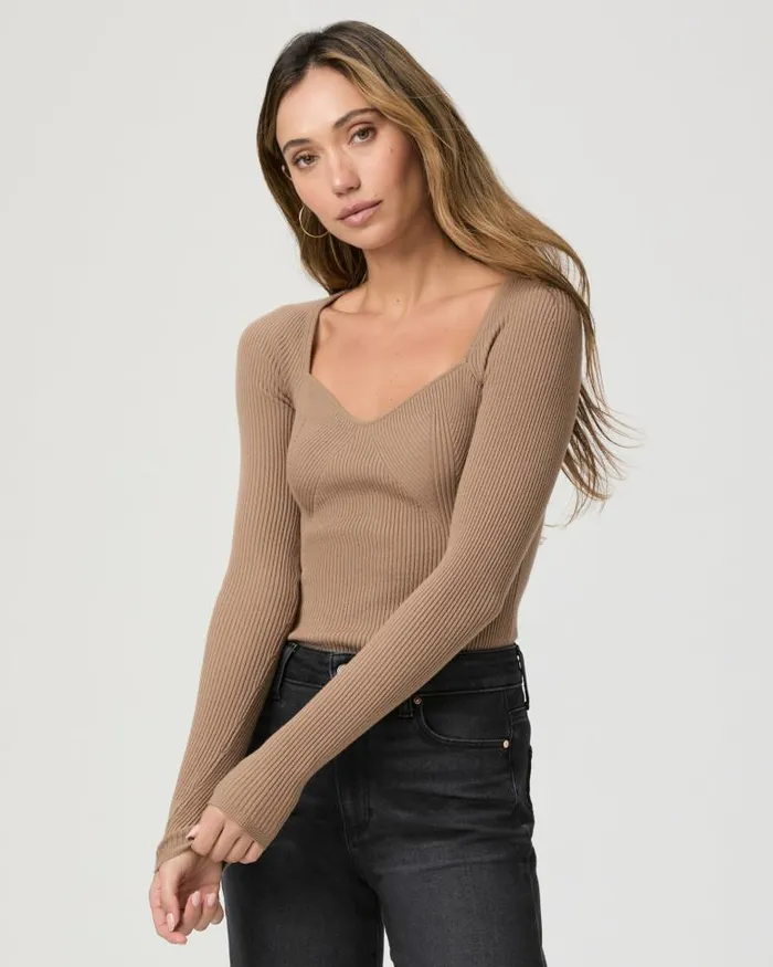 Tops and Blouses Women PAIGE Parvati Top 8211 Burnt Sugar