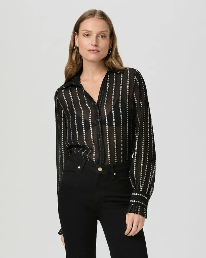Tops and Blouses Women PAIGE Sosa Blouse 8211 Black Tops and Blouses Women PAIGE Sosa Blouse 8211 Black