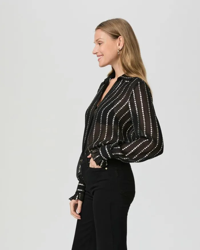 Tops and Blouses Women PAIGE Sosa Blouse 8211 Black Tops and Blouses Women PAIGE Sosa Blouse 8211 Black
