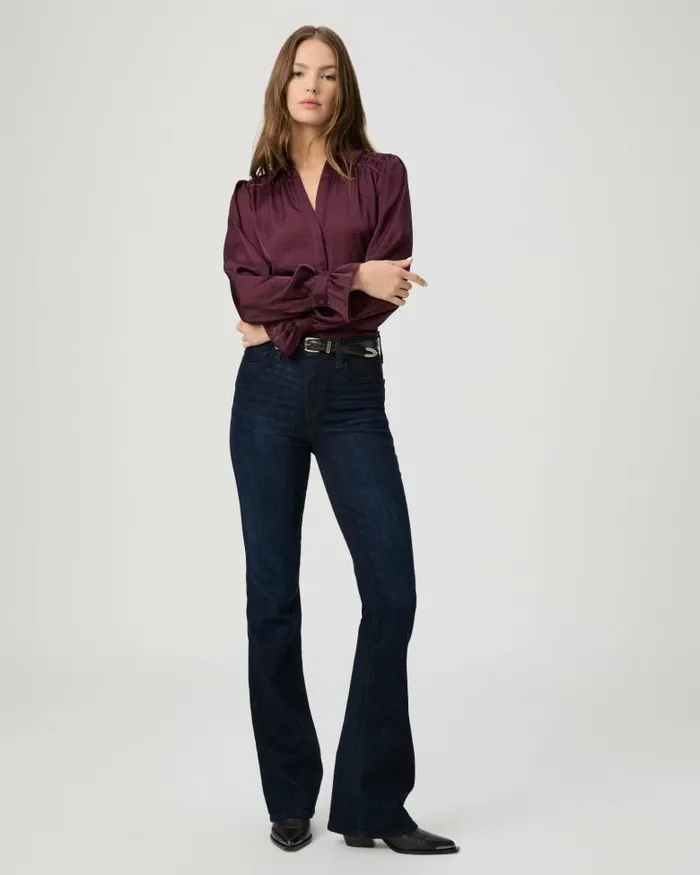 Tops and Blouses Women PAIGE Yessica Blouse 8211 Black Cherry Tops and Blouses Women PAIGE Yessica Blouse 8211 Black Cherry