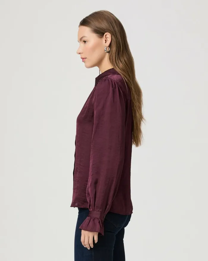 Tops and Blouses Women PAIGE Yessica Blouse 8211 Black Cherry Tops and Blouses Women PAIGE Yessica Blouse 8211 Black Cherry