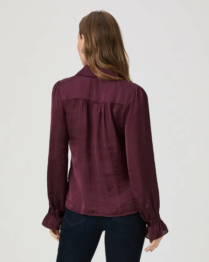 Tops and Blouses Women PAIGE Yessica Blouse 8211 Black Cherry Tops and Blouses Women PAIGE Yessica Blouse 8211 Black Cherry
