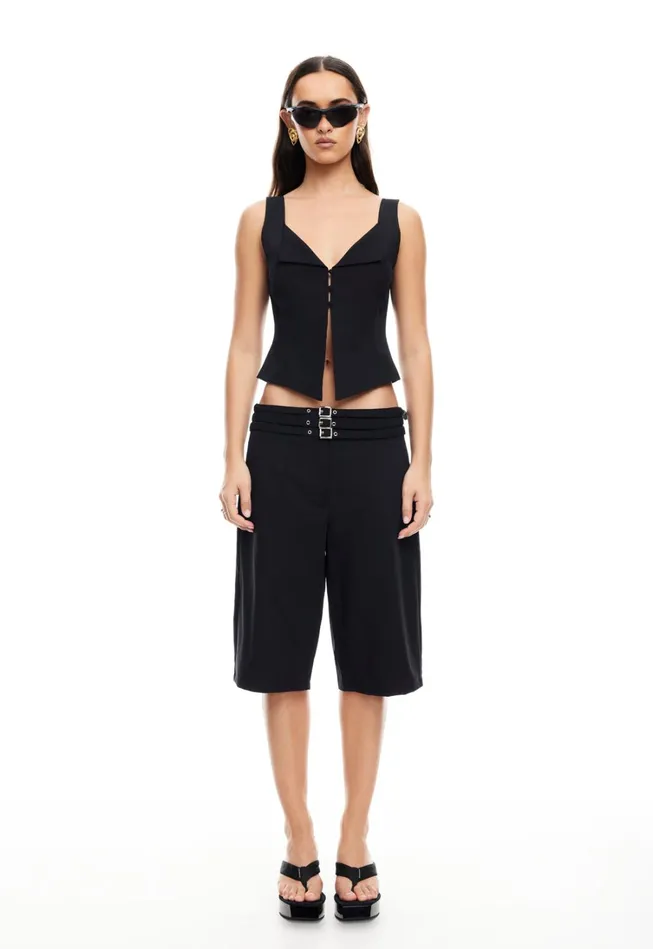Tops Women Lioness Fashion BACKSTAGE VEST Onyx
