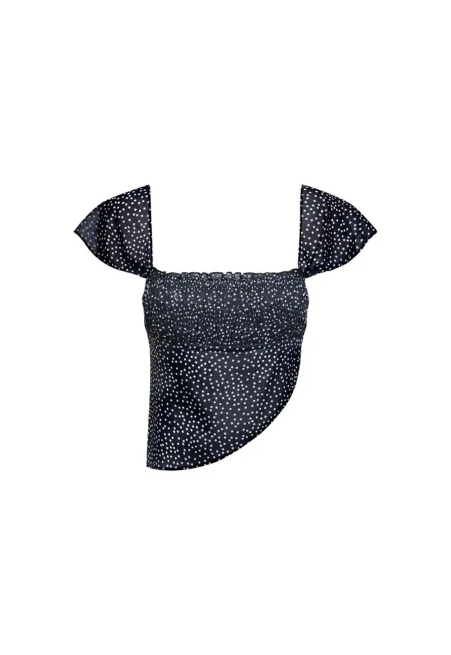 Tops Women Lioness Fashion DISTRICT TOP Onyx Polka Tops Women Lioness Fashion DISTRICT TOP Onyx Polka