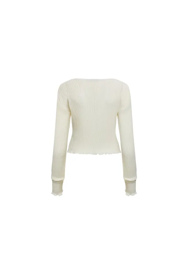 Tops Women Lioness Fashion FORD LONG SLEEVE TOP Ivory Tops Women Lioness Fashion FORD LONG SLEEVE TOP Ivory
