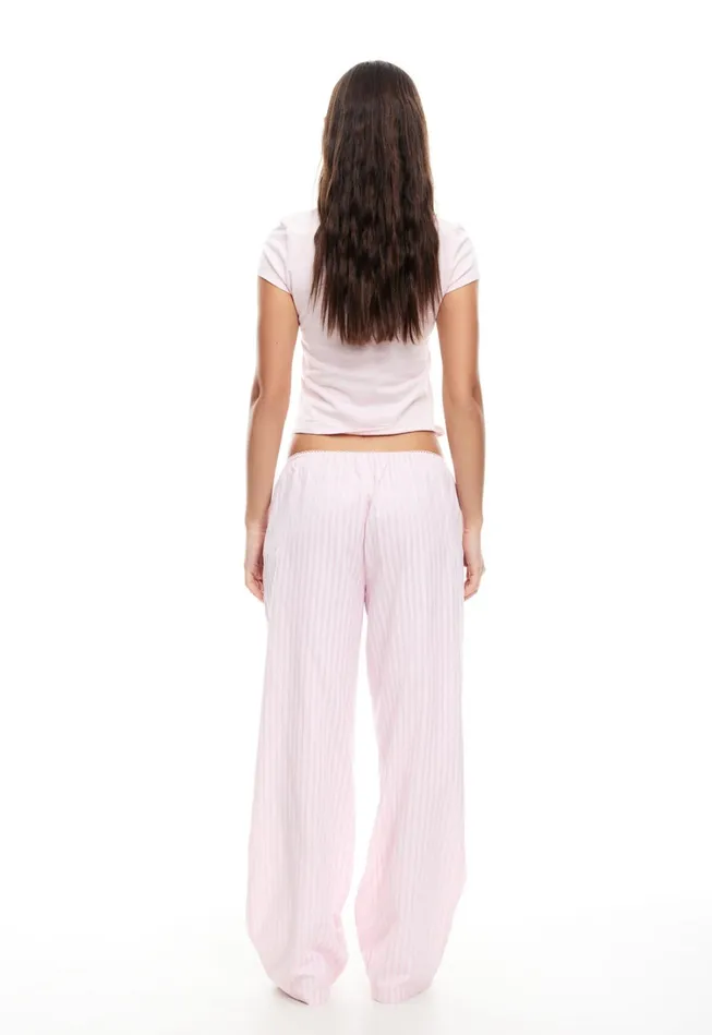 Tops Women Lioness Fashion IN BLOOM TEE Pink Stripe Tops Women Lioness Fashion IN BLOOM TEE Pink Stripe
