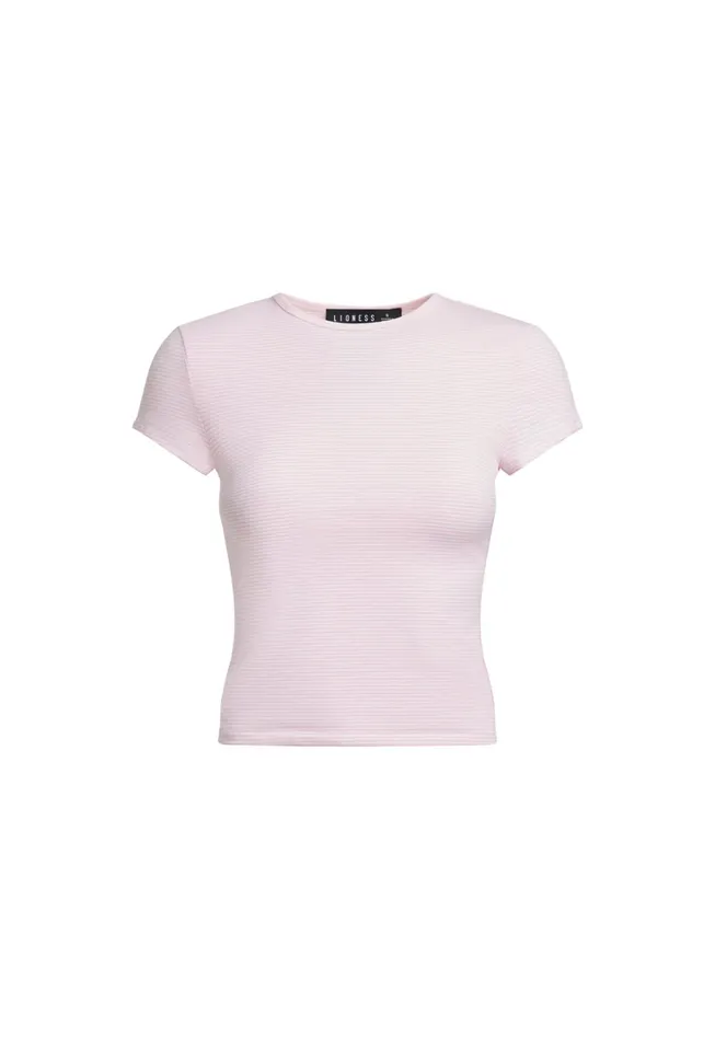Tops Women Lioness Fashion IN BLOOM TEE Pink Stripe Tops Women Lioness Fashion IN BLOOM TEE Pink Stripe