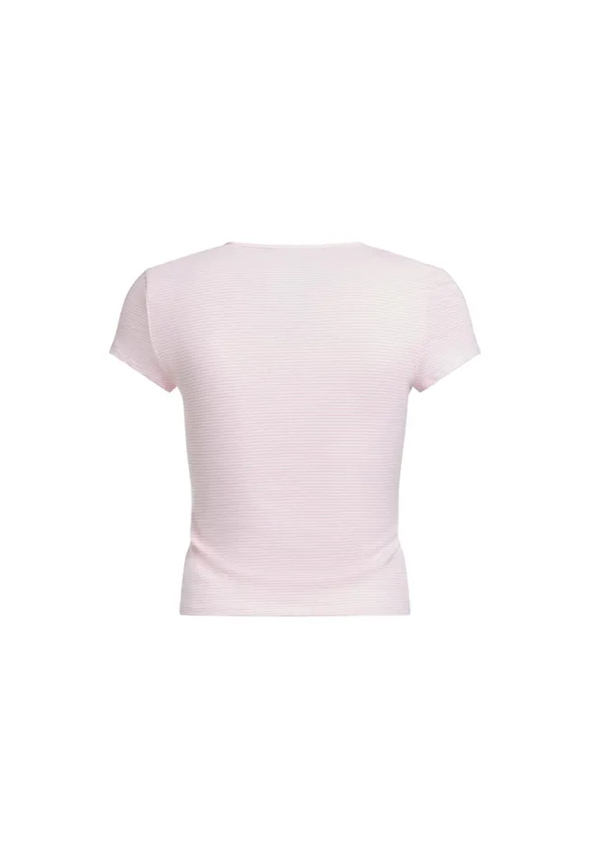 Tops Women Lioness Fashion IN BLOOM TEE Pink Stripe Tops Women Lioness Fashion IN BLOOM TEE Pink Stripe