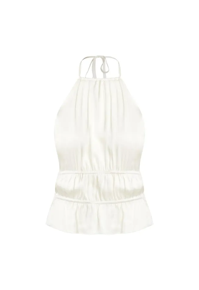 Tops Women Lioness Fashion LEGACY HALTER TOP Ivory Tops Women Lioness Fashion LEGACY HALTER TOP Ivory