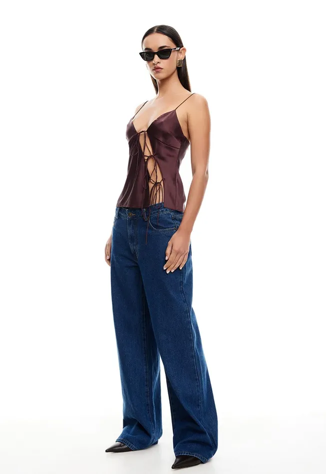 Tops Women Lioness Fashion MARIAH CAMI Garnet