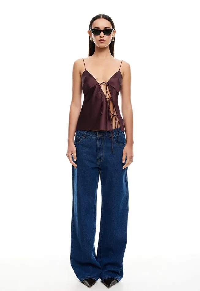Tops Women Lioness Fashion MARIAH CAMI Garnet