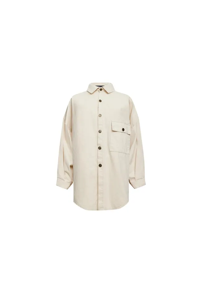 Tops Women Lioness Fashion NYC BOYFRIEND SHIRT Light Beige Tops Women Lioness Fashion NYC BOYFRIEND SHIRT Light Beige