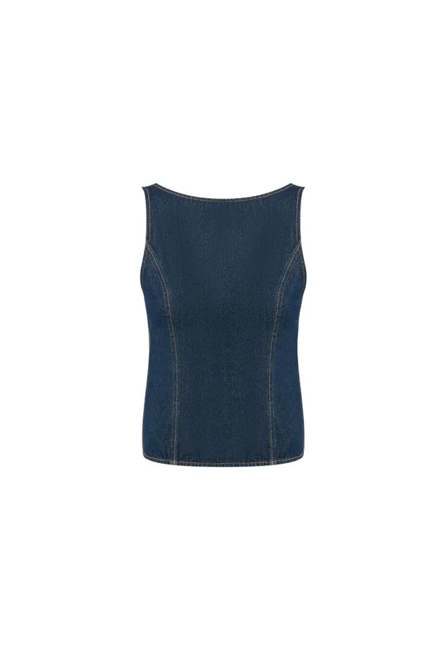 Tops Women Lioness Fashion RIDER BACKLESS TOP Indigo Tops Women Lioness Fashion RIDER BACKLESS TOP Indigo