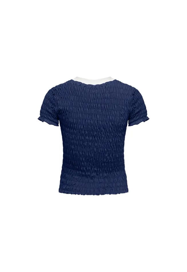 Tops Women Lioness Fashion SCRUNCHED SPECTATE TOP Indigo Tops Women Lioness Fashion SCRUNCHED SPECTATE TOP Indigo