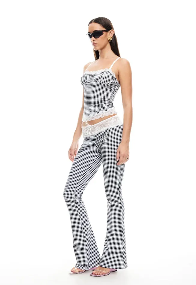 Tops Women Lioness Fashion TOP MODEL CAMI Black Check Tops Women Lioness Fashion TOP MODEL CAMI Black Check