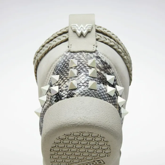 Training Shoes Womens Reebok Freestyle Hi Shoes Shady Grey Shady Grey Fearless Purple