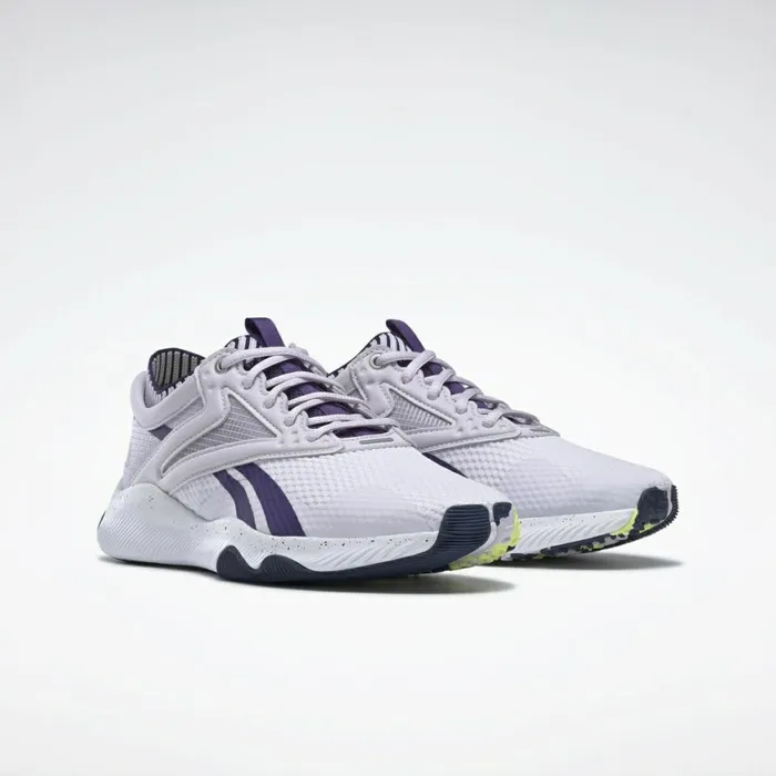 Training Shoes Womens Reebok HIIT Shoes Luminous Lilac Dark Orchid Ftwr White