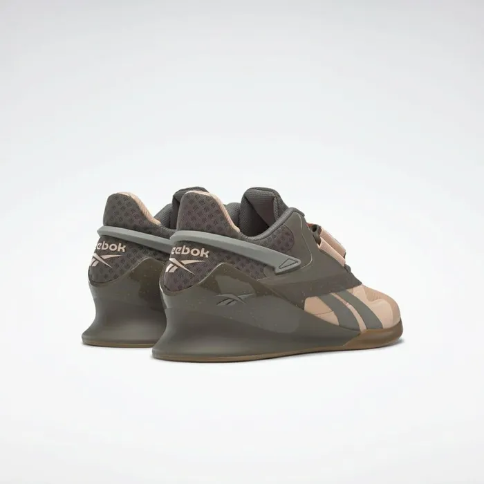 Training Shoes Womens Reebok Legacy Lifter II Weightlifting Shoes Aura Orange Boulder Grey Trek Grey