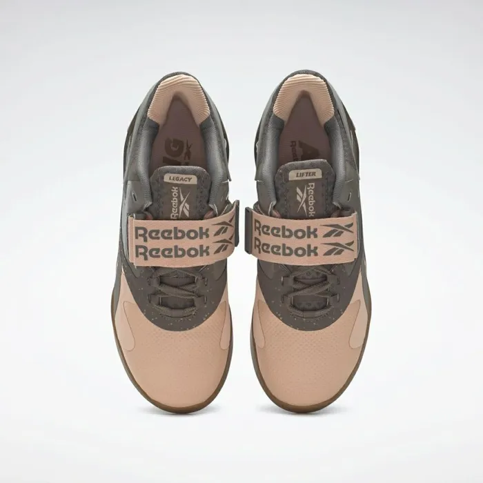 Training Shoes Womens Reebok Legacy Lifter II Weightlifting Shoes Aura Orange Boulder Grey Trek Grey