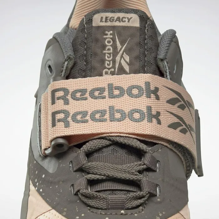 Training Shoes Womens Reebok Legacy Lifter II Weightlifting Shoes Aura Orange Boulder Grey Trek Grey