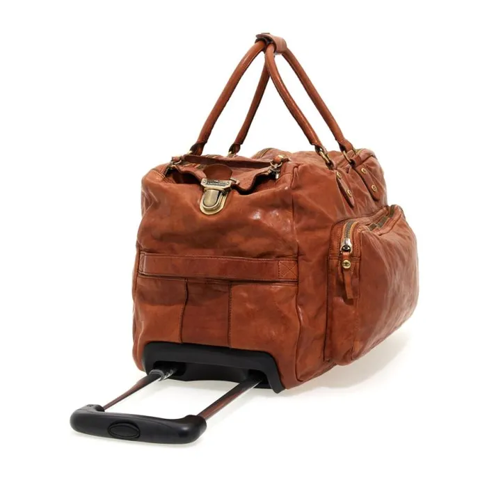 Travel Bags WomenMen Campomaggi Tokio Cognac Travel Bags WomenMen Campomaggi Tokio Cognac